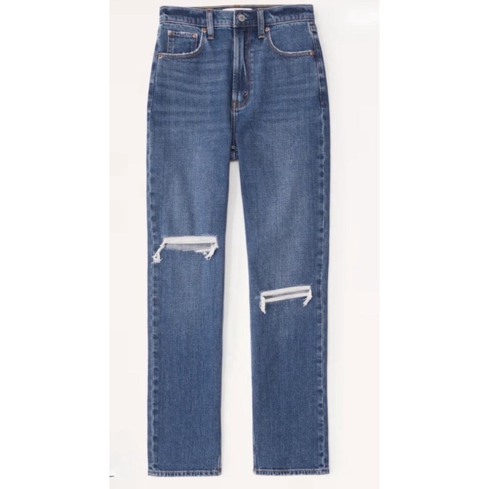 Abercrombie & Fitch the Ankle Straight Ultra High Rise Jeans Size 32